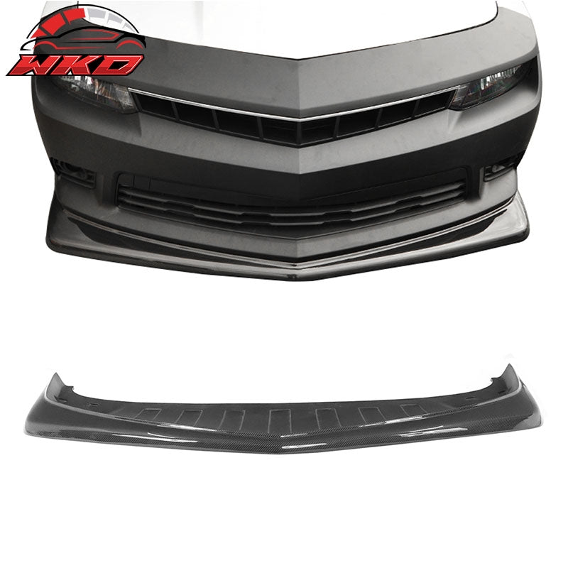 Fits 14-15 Chevrolet Camaro SS Z28 Front Bumper Lip Carbon Fiber