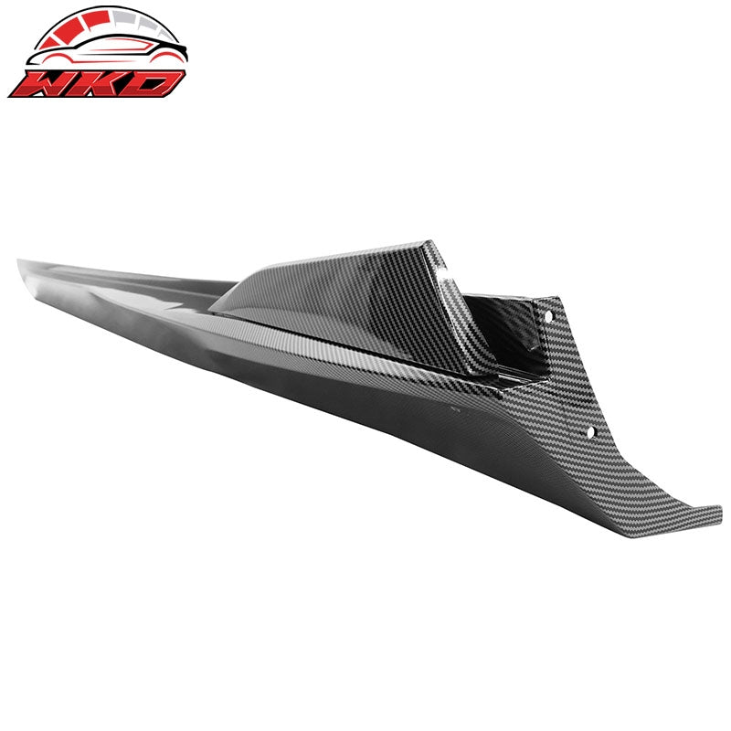 Fits 10-15 Chevrolet Camaro IKON V2 Style 4PCS Side Skirts PP Carbon Fiber Print
