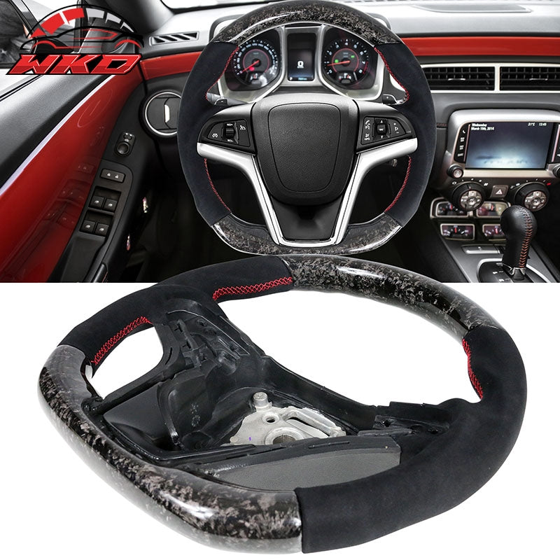 Fits 12-15 Chevrolet Camaro Steering Wheel Forged Carbon Fiber