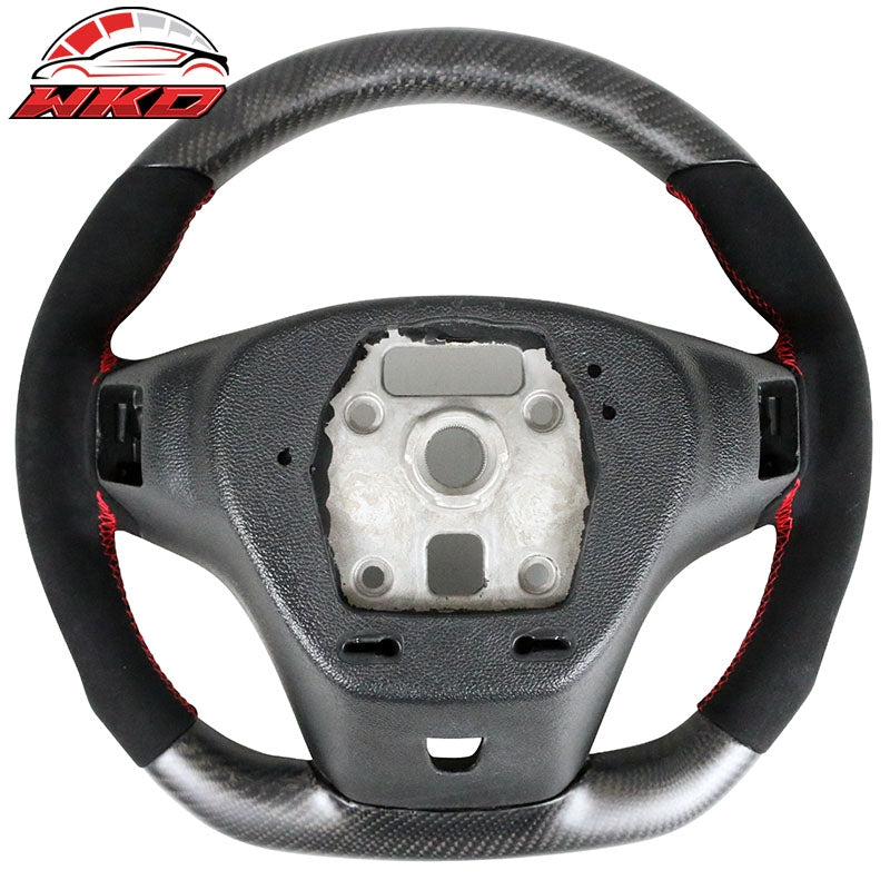 Fits 12-15 Camaro Steering Wheel Matte Carbon Fiber Alcantara