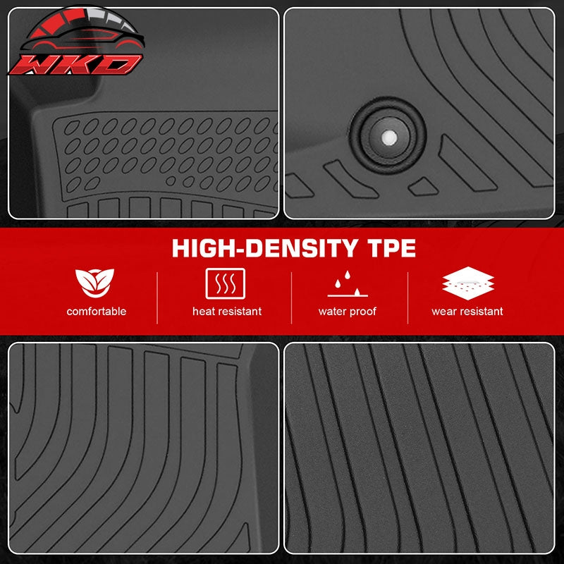 Fits 10-15 Chevrolet Camaro TPE All Weather 3D Floor Mats Cargo Liner Carpets