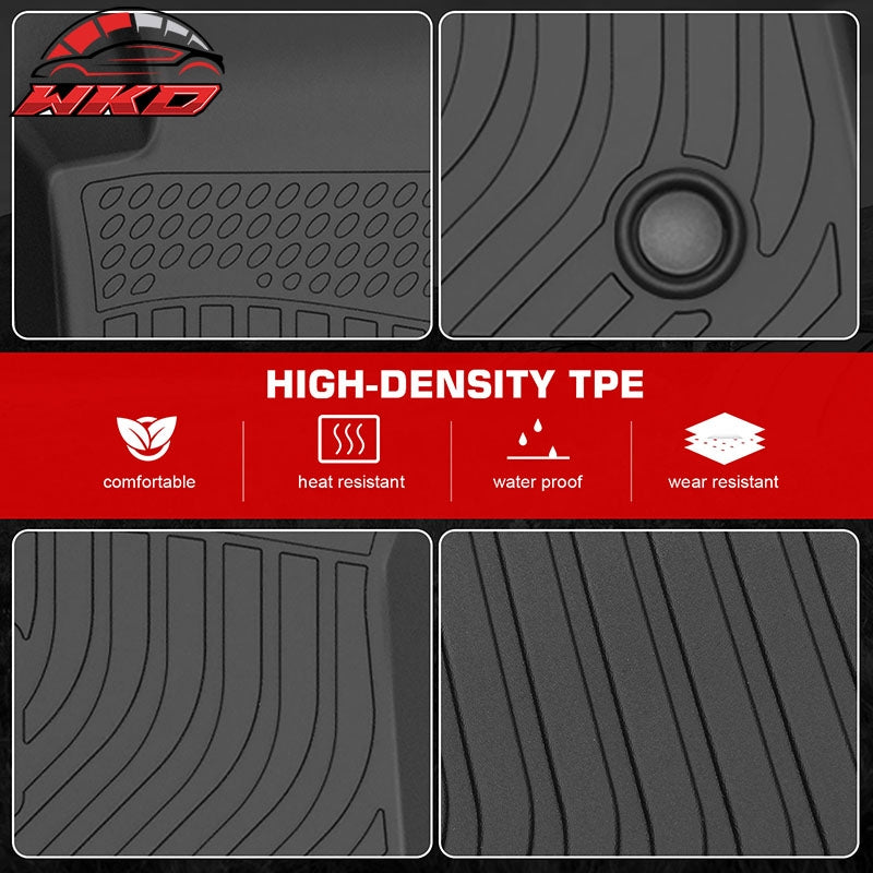 Fits 16-24 Chevrolet Camaro TPE All Weather 3D Floor Mats Cargo Liner Carpets