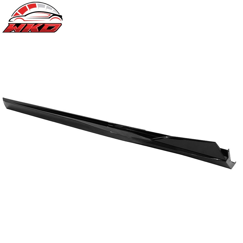 Fits 10-15 Chevrolet Camaro V2 Side Skirts Extension Rocker Panel Gloss Black PP
