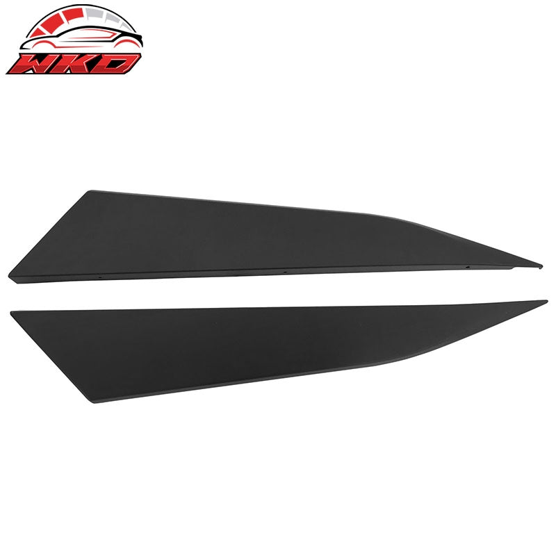 Fits 10-15 Chevrolet Camaro V2 Side Skirts Extension Rocker Panel Matte Black PP