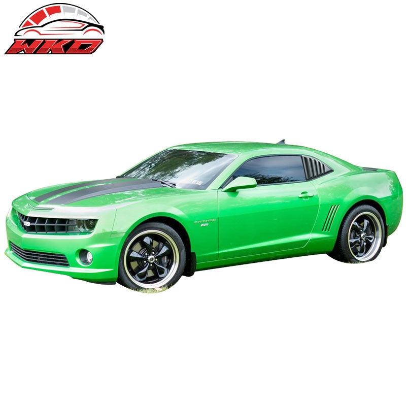 Fits 10-15 Chevy Camaro XE Coupe Window Louvers Scoops Cover Pair Matte Black PP