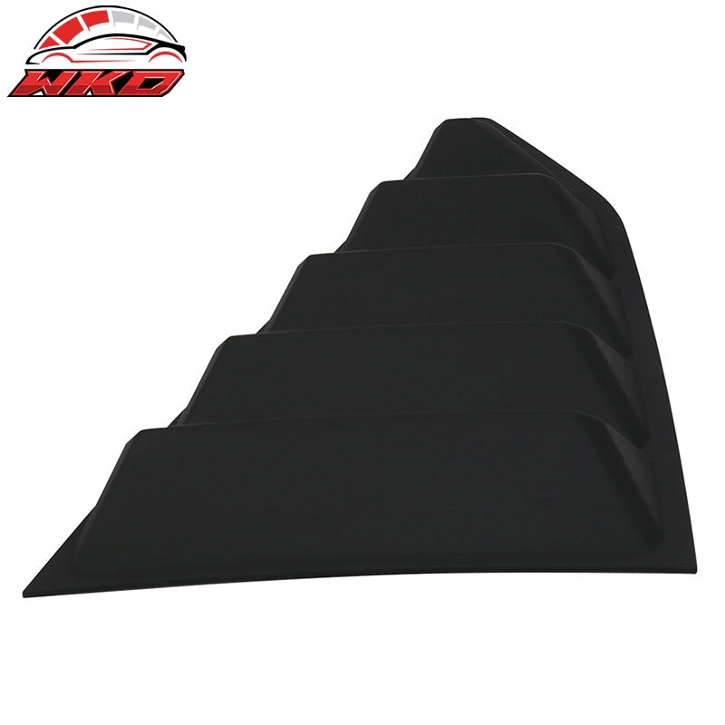 Fits 16-24 Chevy Camaro GT Style Quarter Window Louvers Scoops 2Pc Matte Black