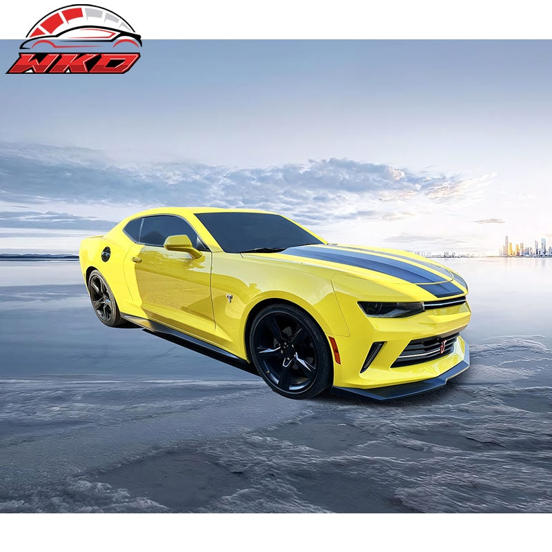 Fits 16-24 Chevrolet Camaro ZL1 Style Side Skirts Extension Rocker Panel PP Pair