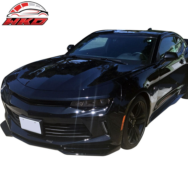 Fits 16-18 Chevrolet Camaro ZL1 Style Front Bumper Lip PP Carbon Fiber Hydro Dip