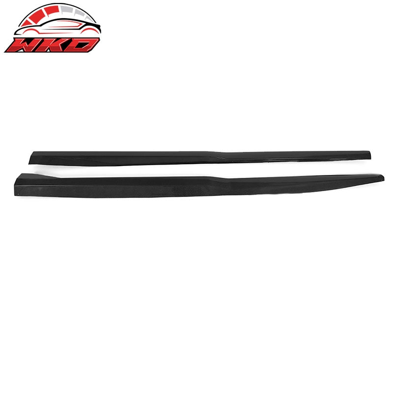 Fits 16-24 Chevrolet Camaro ZL1 Style 2PCS Side Skirts Panel Matte Carbon Fiber