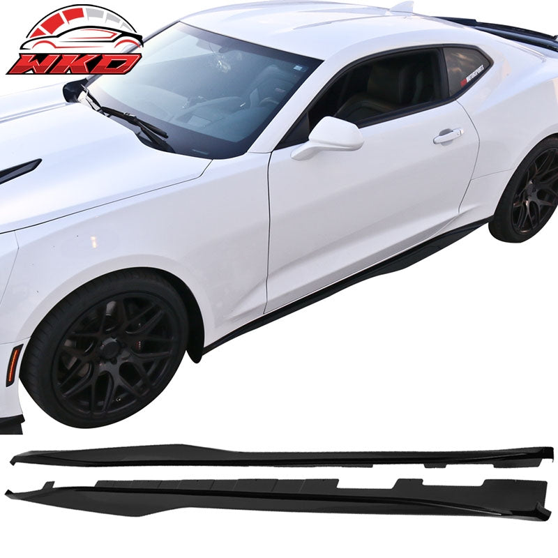 Wholesale 16-24 Chevrolet Camaro ZL1 Style Side Skirts Polypropylene Gloss Black