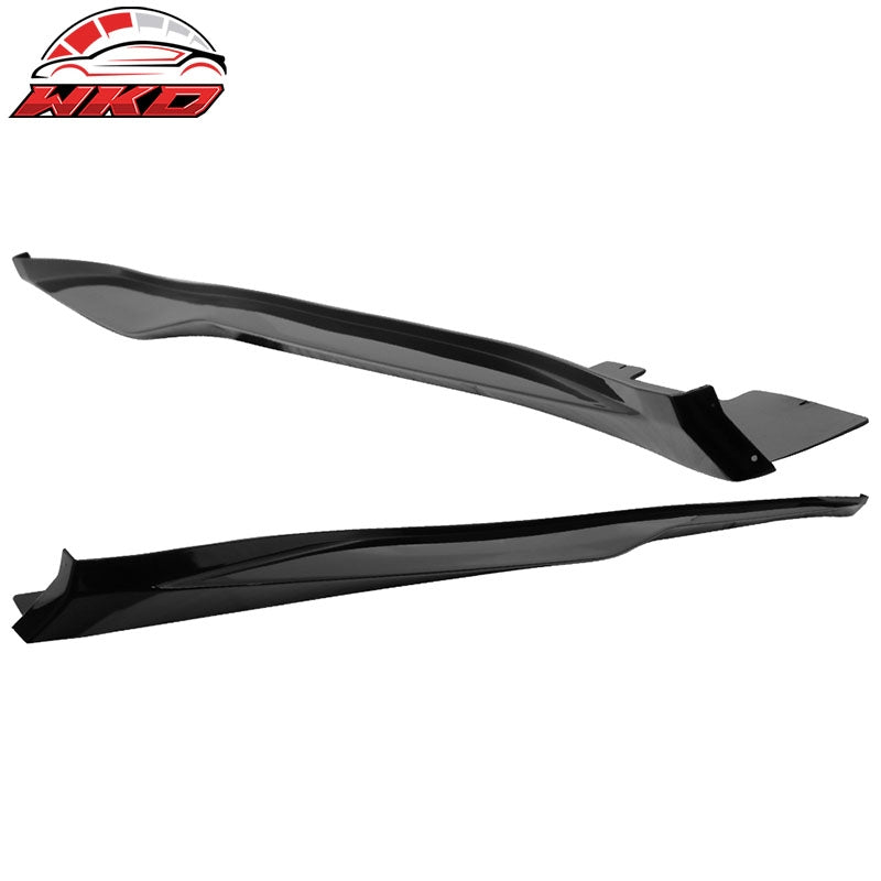 Fits 16-24 Chevrolet Camaro ZL1 Style Side Skirts Polypropylene Gloss Black