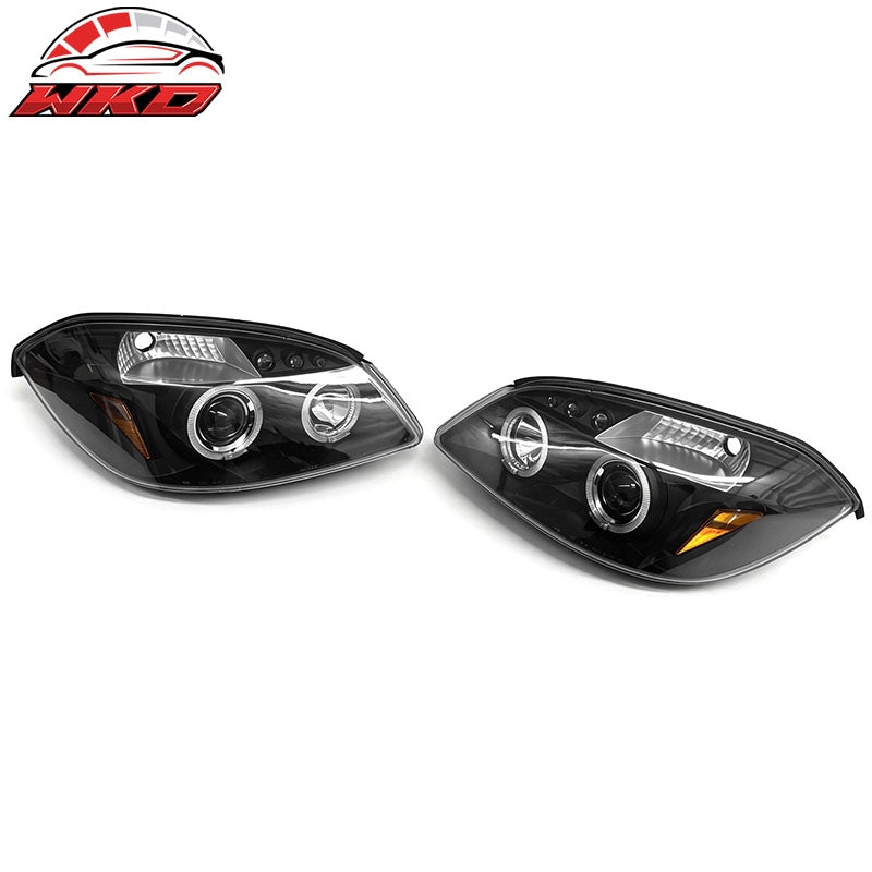 Fits 05-10 Chevrolet Cobalt Front Headlights Headlamps Assembly W/Clear Lens
