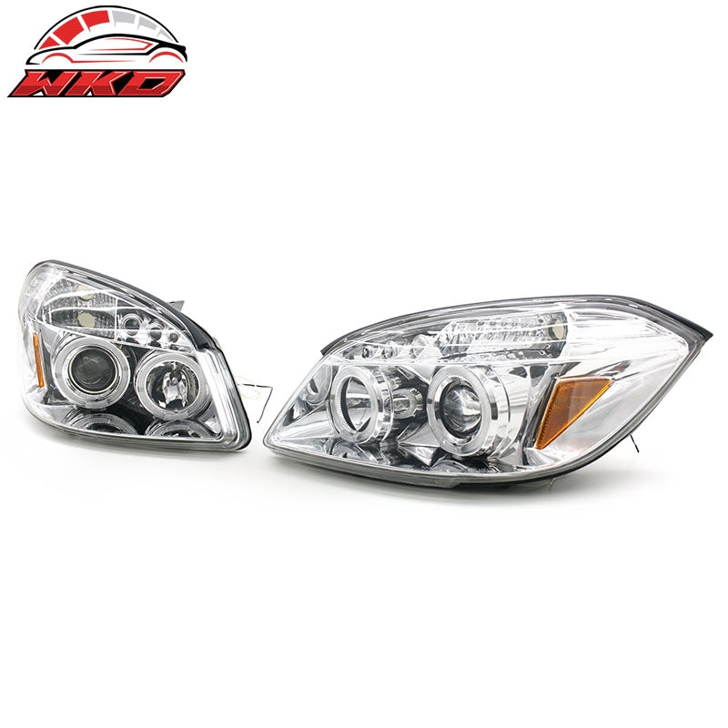Fits 05-10 Chevrolet Cobalt 2PCS Front Projector Headlights Headlamps Assembly
