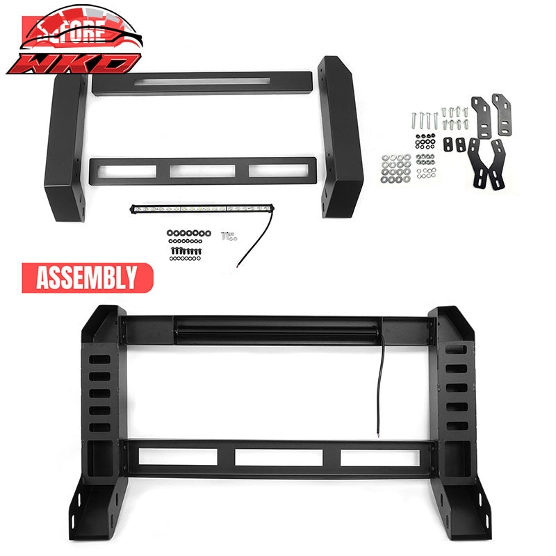 Fits 15-22 Chevrolet Colorado GMC Canyon Bull Bar Front Grille Guard W/LED Light