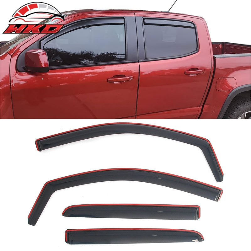 Wholesale 15-22 Chevrolet Colorado GMC Canyon Crew Cab In-Channel Window Visors Guard