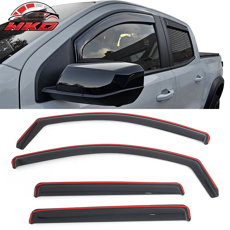 Wholesale 23-26 Chevrolet Colorado GMC Canyon Crew Cab In-Channel Window Visors Guard - Wikond Auto