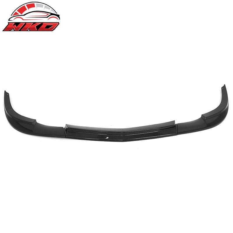 Fits 05-13 Chevrolet Corvette C6 Base ZR1 Style Front Bumper Lip Gloss Black 3PC
