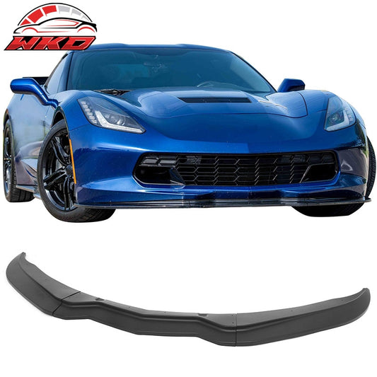 Wholesale 14-19 Chevrolet Corvette C7 Stage 2 Style 3PCS Front Bumper Lip Matte Black - Wikond Auto