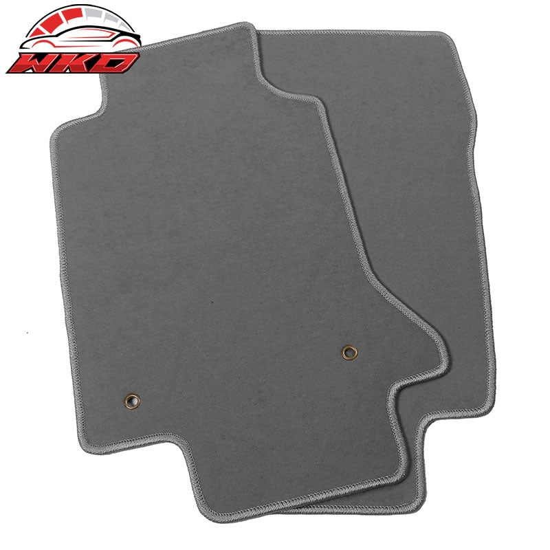 Fits 97-04 Chevrolet Corvette Car Floor Mats Liner Nylon Gray Cargo Carpets 2PC