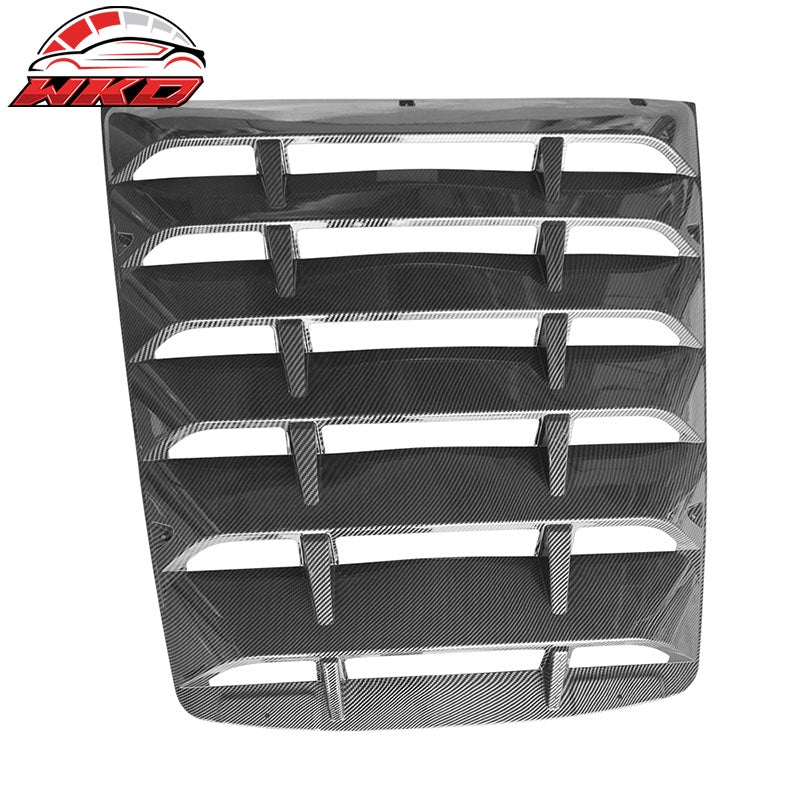 Fits 14-19 Chevy Corvette C7 Rear Window Louver Sun Shade -Carbon Fiber Print
