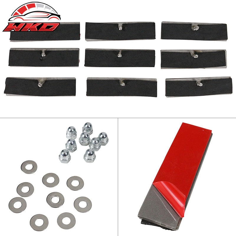 Fits 14-19 Chevy Corvette C7 Gloss Black Rear Window Louver Rain Wind Guard ABS