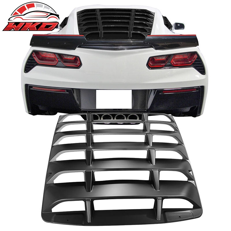 Wholesale 14-19 Chevrolet Corvette C7 Rear Window Louver Cover Scoop ABS Matte Black
