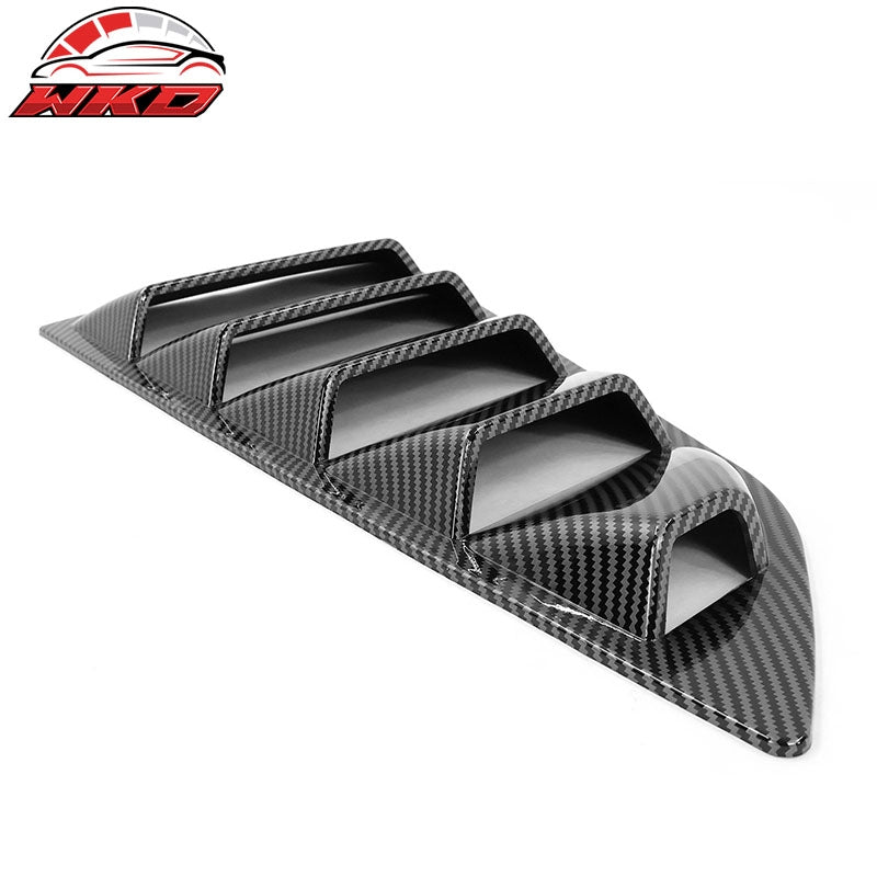 Fits 14-19 Chevy Corvette C7 Classic Style Side Window Louver Carbon Fiber Print