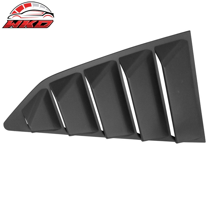 Fits 14-19 Chevy Corvette C7 Classic Style Side Window Louvers Pair Matte Black