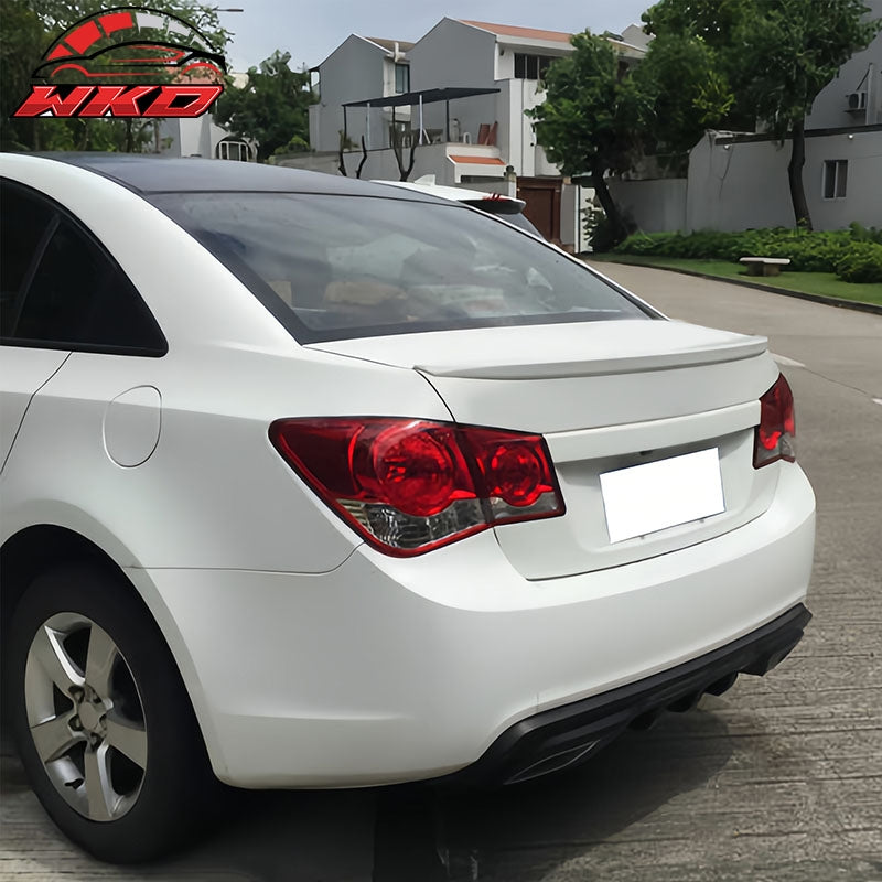 Fits 10-15 Chevrolet Cruze OE Style Rear Trunk Spoiler Decklid Gloss Black ABS