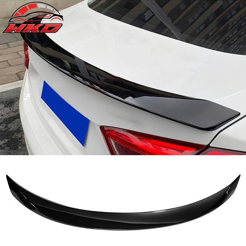 Fits 16-19 Chevrolet Cruze Sedan Rear Trunk Spoiler Wing Lid Gloss Black ABS