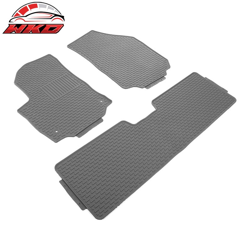 Fits 18-24 Chevrolet Equinox OE Style Floor Mats All Weather Carpets Latex Gray