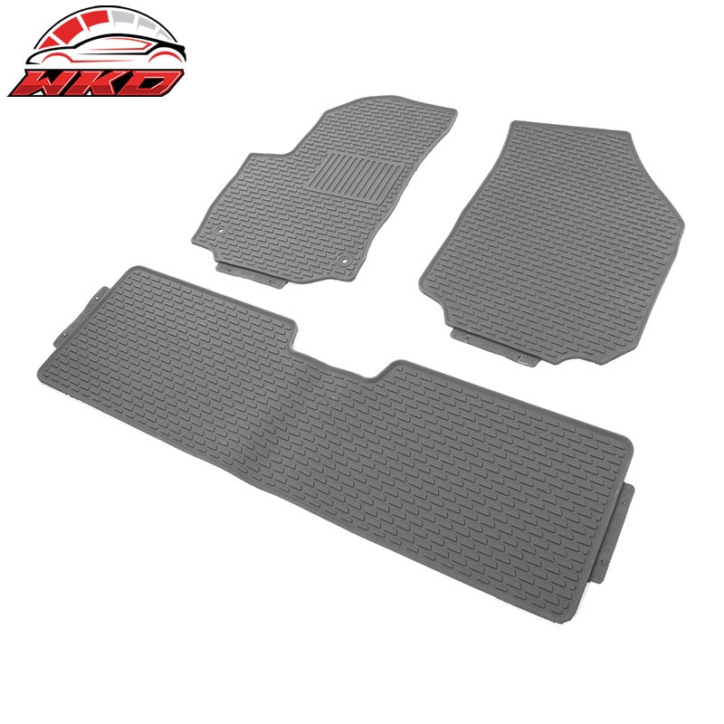 Fits 18-24 Chevrolet Equinox OE Style Floor Mats All Weather Carpets Latex Gray