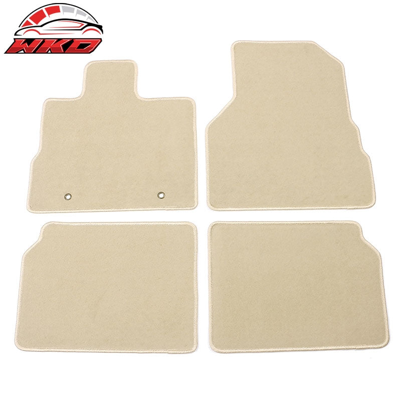 Wholesale 10-17 Chevrolet Equinox Beige Floor Mats Liner Front Rear Nylon Carpet 4PCS