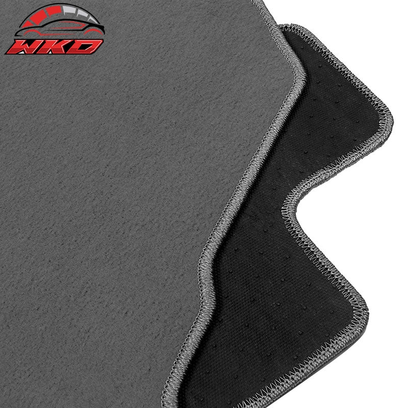 Fits 10-17 Chevrolet Equinox Floor Mats Liner Front Rear Nylon Grey Carpets 4PC