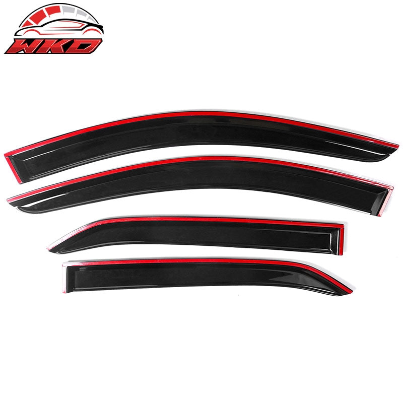 Fits 18-24 Chevy Equinox Window Visor Smoke Acrylic Sun Guard Rain Deflector 4Pc