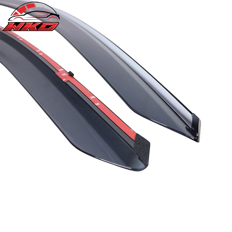 Fits 18-24 Chevy Equinox Polycarbonate Tape-On 4PC Window Visors Vent Rain Guard