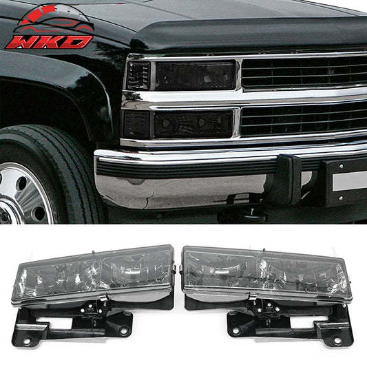 Wholesale 88-99 Chevrolet/GMC C/K 1500/2500/3500 Blazer Front Headlights W/Smoke Lens