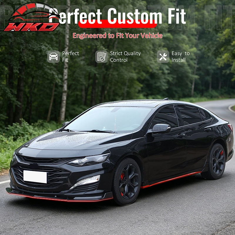 Wholesale For 19-25 Chevrolet Malibu IKON Front Bumper Lip Chin Spoiler Carbon Fiber Print - Wikond Auto