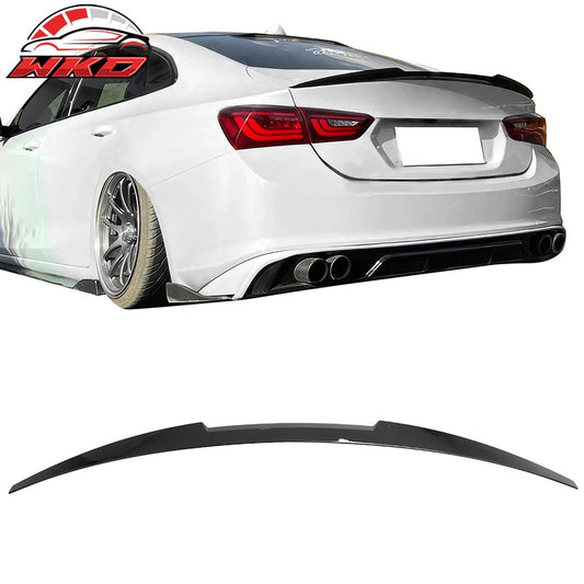 Wholesale 16-25 Chevrolet Malibu M4 Style Rear Trunk Spoiler Wing Lip Gloss Black ABS - Wikond Auto