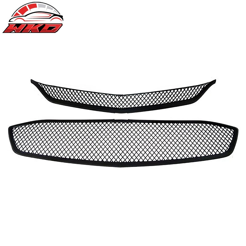 Wholesale 16-18 Chevrolet Malibu Mesh Style Front Bumper Upper + Center Grille Black
