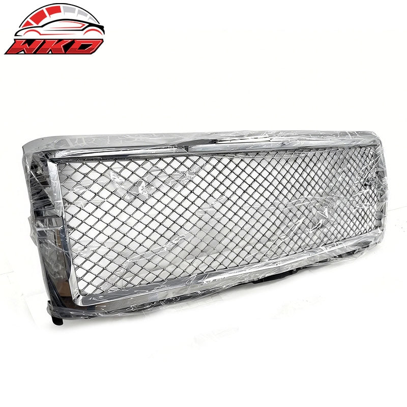 Wholesale 14-15 Chevrolet Silverado 1500 Front Bumper Mesh Grille Replacement- Chrome