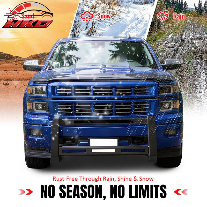 Wholesale 07-19 Chevrolet Silverado GMC Sierra 1500 Bull Bar Push Bumper Grille Guard - Wikond Auto