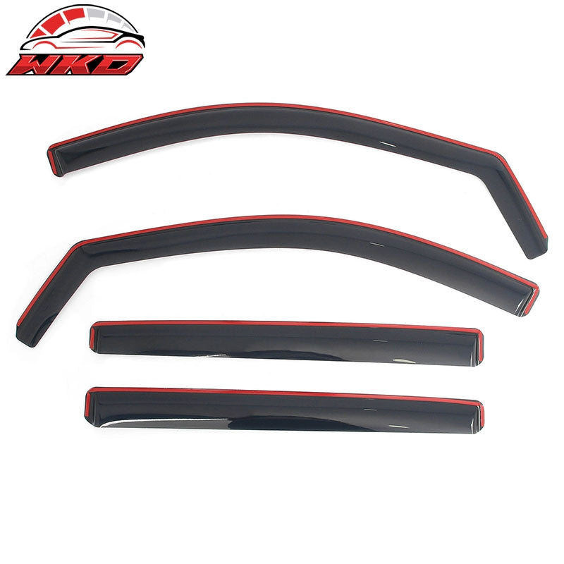 Fits 19-26 Chevrolet Silverado GMC Sierra 1500 Crew Cab In-Channel Window Visors