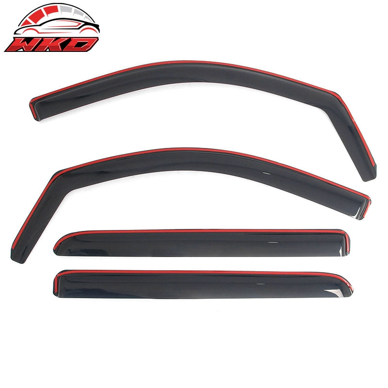 Fits 14-18 Chevrolet Silverado & GMC Sierra 1500 Crew In-Channel Window Visors
