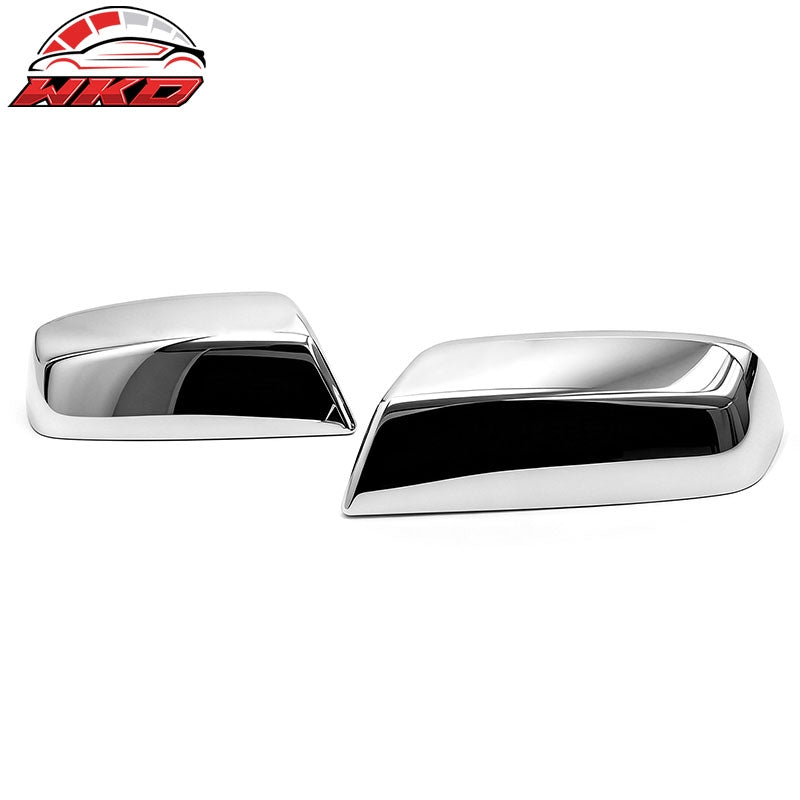 Fits 14-18 Chevrolet Silverado Sierra 1500 Side Rearview Mirror Cover Cap Chrome