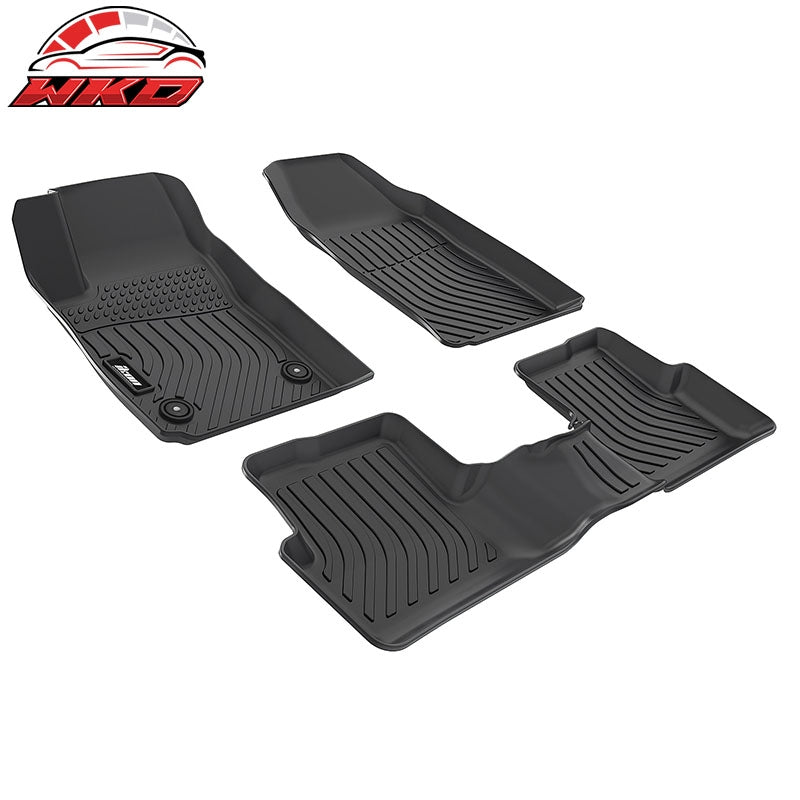 Fits 12-20 Chevrolet Sonic Floor Mats All Weather 3PCS Front 2nd Row Liners TPE