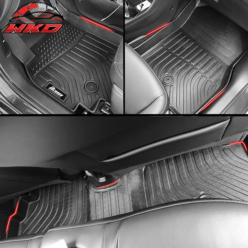 Fits 16-22 Chevrolet Spark Heavy Duty Floor Mats 3PCS Front 2nd Row Liners TPE