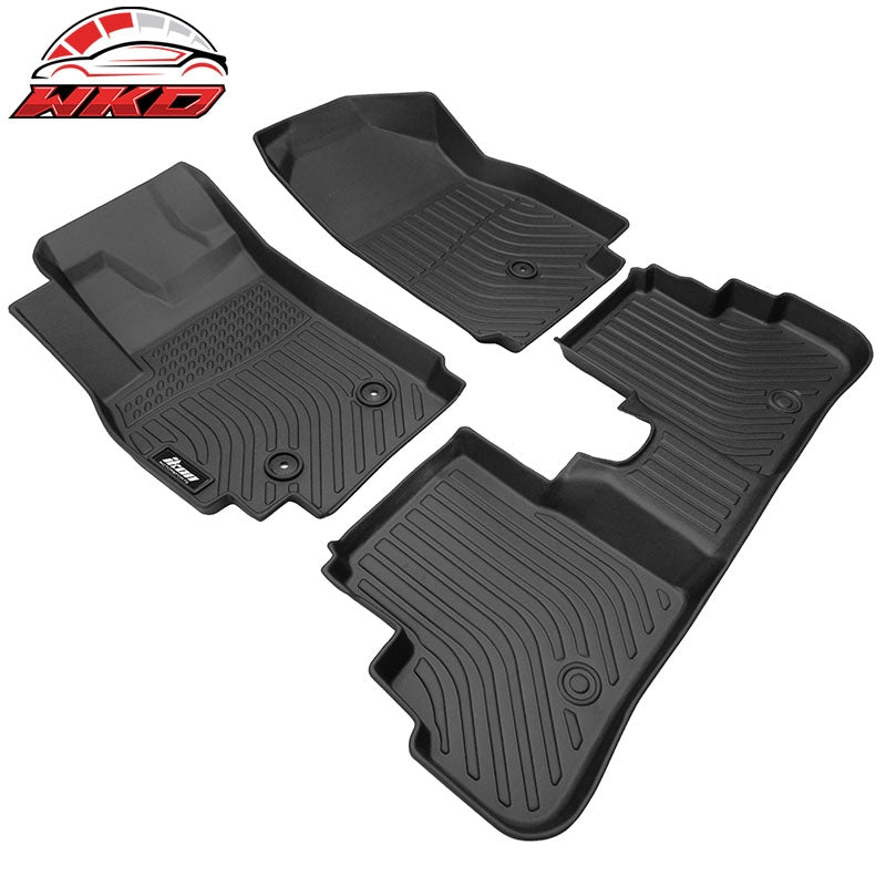 Fits 16-22 Chevrolet Spark Heavy Duty Floor Mats 3PCS Front 2nd Row Liners TPE