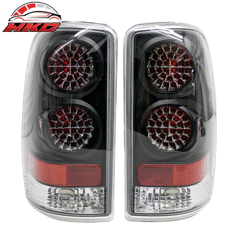 Wholesale 00-06 Chevrolet Suburban Yukon Tahoe Tail Lights Black Housing Clear Lens