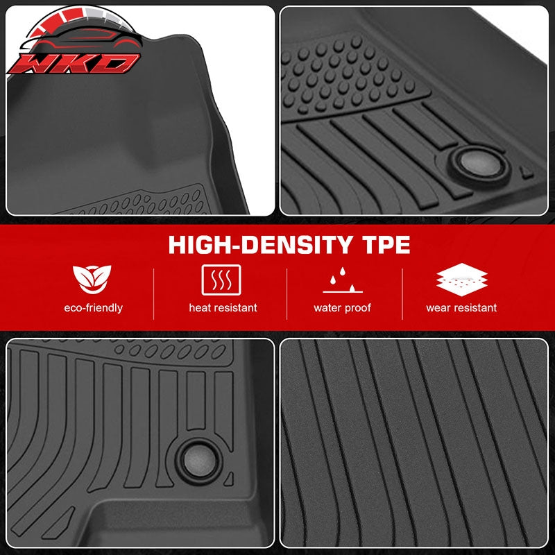 Fits 07-14 Chevrolet Tahoe & GMC Yukon 5 Seats All Weather Floor Mats Carpet TPE